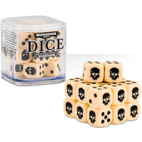 Dice Cube Bone - 20 stk 20 terninger til Warhammer 40K/Sigmar